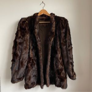 Vintage YSL mink fur coat
